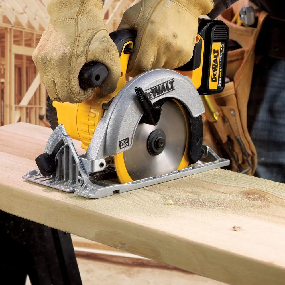 20V MAX XR Cordless Brushless 2 Tool Combo Kit, Cordless 6.5 In. Circular Saw, and (2) 20V 4.0Ah Batteries and Charger
