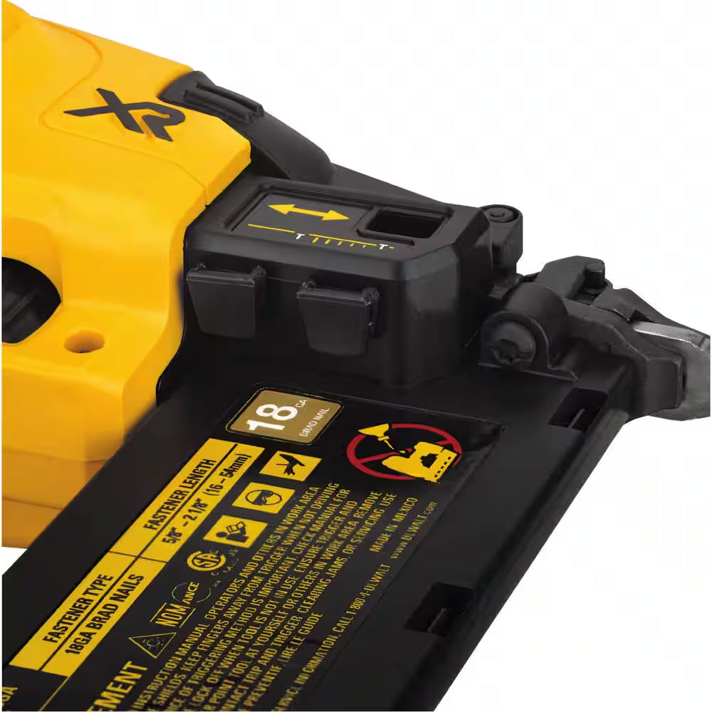 20V MAX XR Lithium-Ion Electric Cordless 18-Gauge Brad Nailer and 20V MAX XR Cordless Barrel Grip Jigsaw (Tools Only)