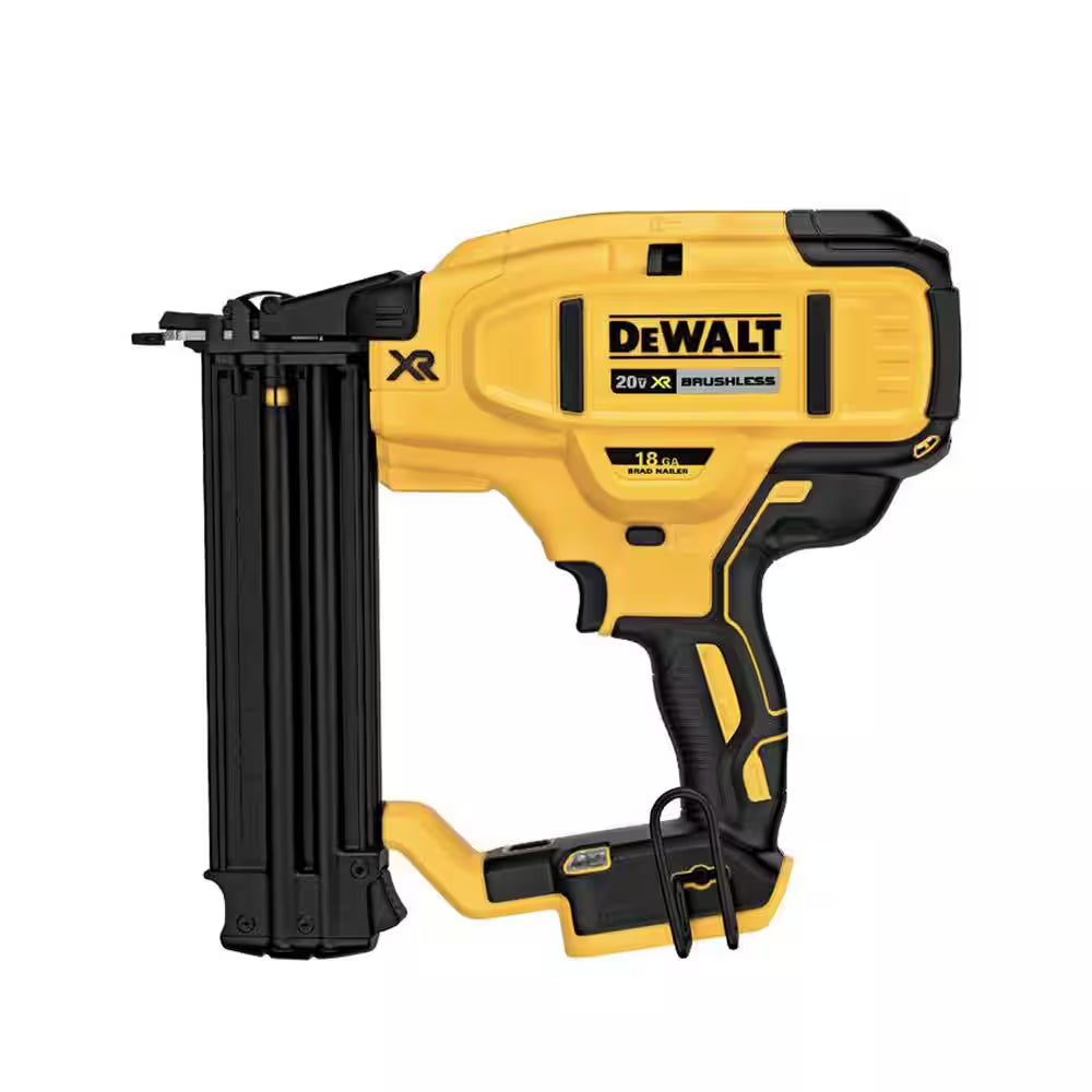 20V MAX XR Lithium-Ion Electric Cordless 18-Gauge Brad Nailer and 20V MAX XR Cordless Barrel Grip Jigsaw (Tools Only)