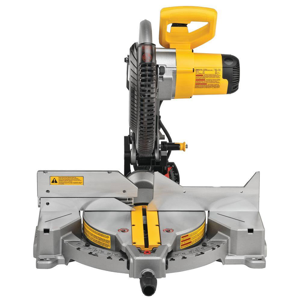 15 Amp Corded 12 In. Compound Single Bevel Miter Saw and 12 In. Miter Saw Blade 32-Teeth and 80-Teeth (4 Pack)