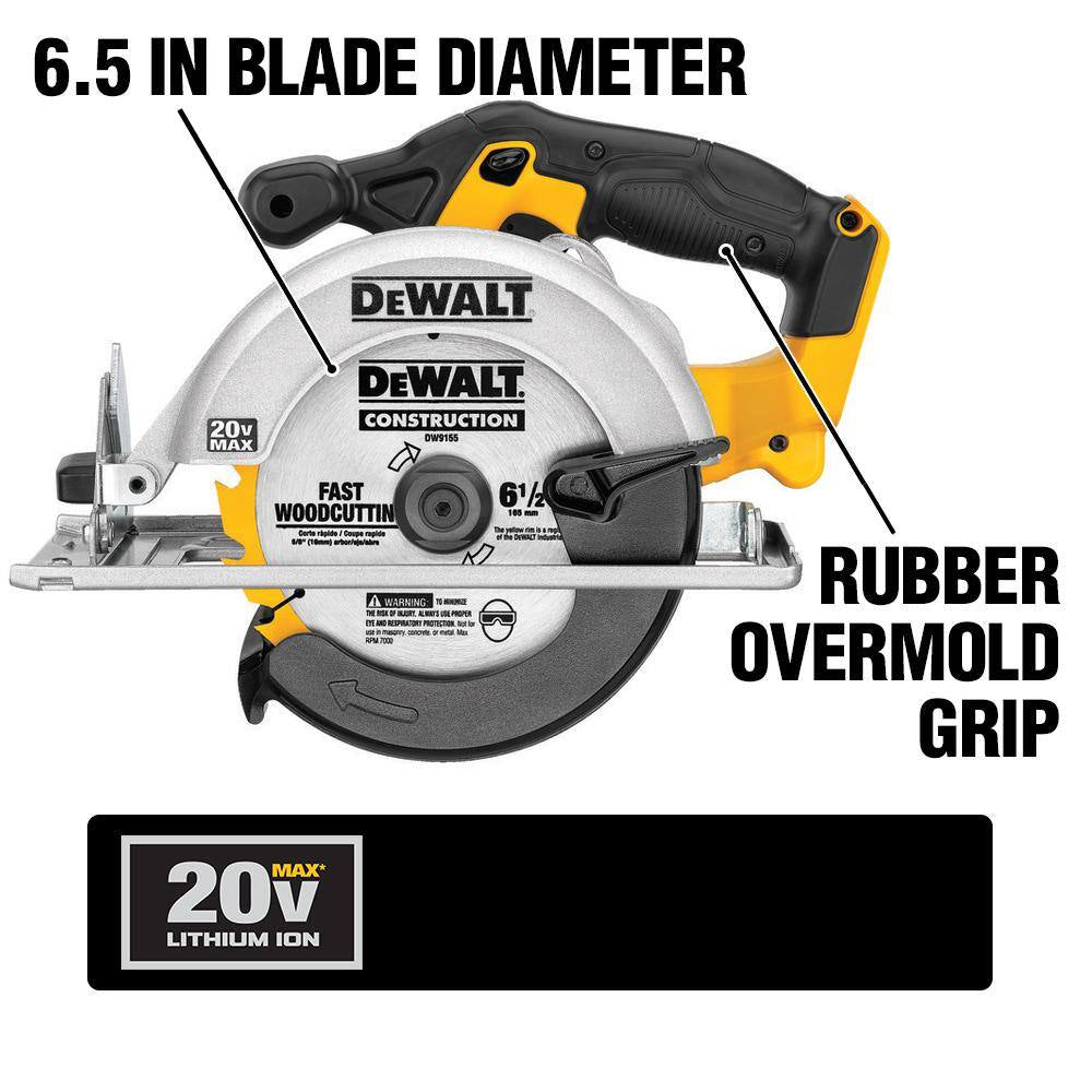 20V Max Cordless Combo Kit (10-Tool) and 5 In. Random Orbital Sander with (2) 20-Volt 2.0Ah Batteries, Charger & Bag