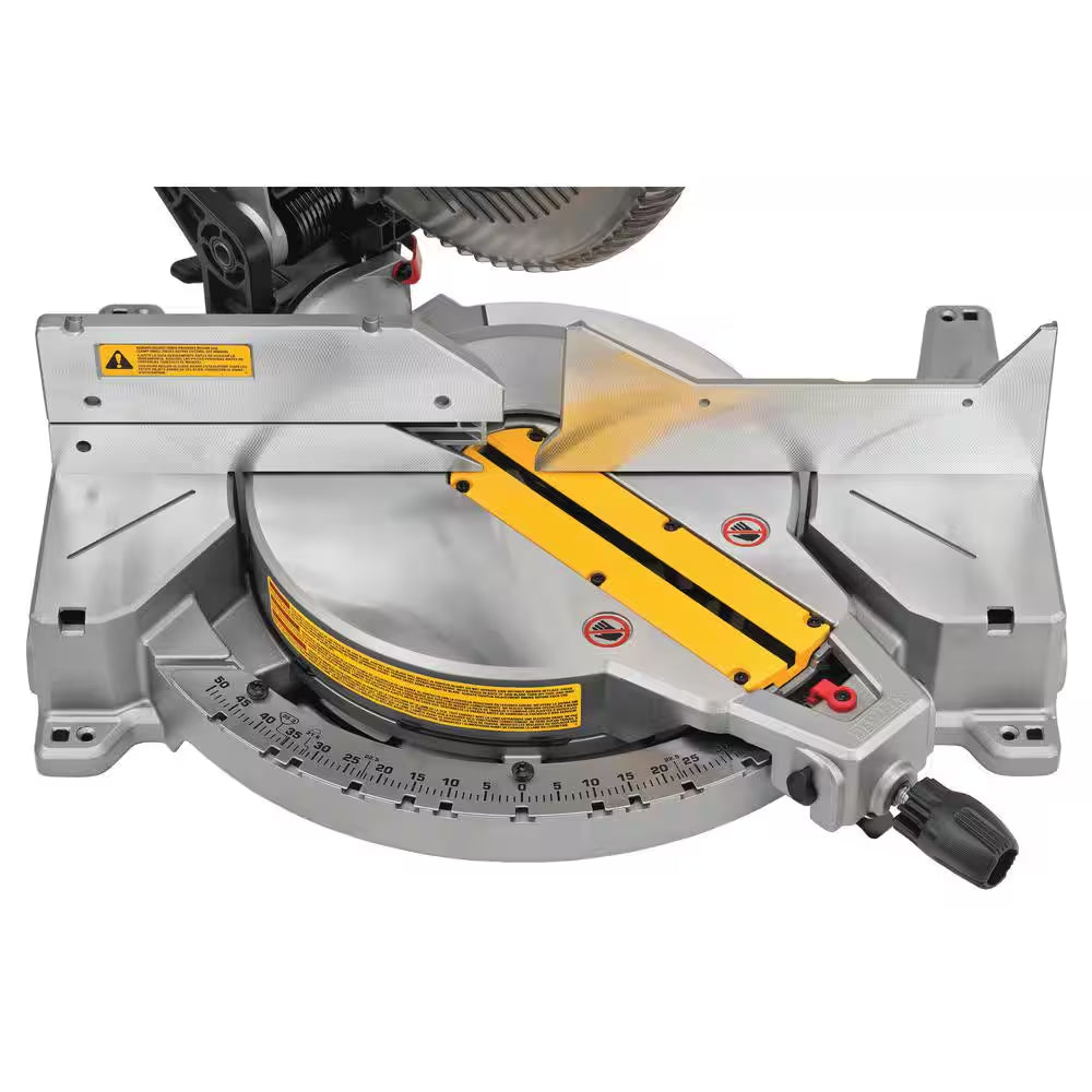 15 Amp Corded 12 In. Compound Single Bevel Miter Saw and 12 In. Miter Saw Blade 32-Teeth and 80-Teeth (4 Pack)