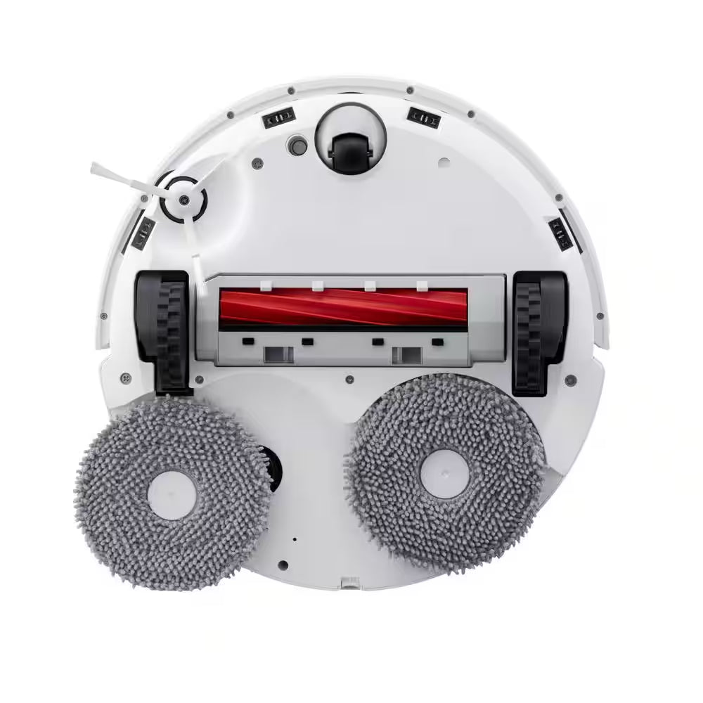 Qrevo Maxv 16.61 In. Robotic Vacuum and Mop with Smart Navigation, Self-Emptying, Self-Drying, Multisurface in White