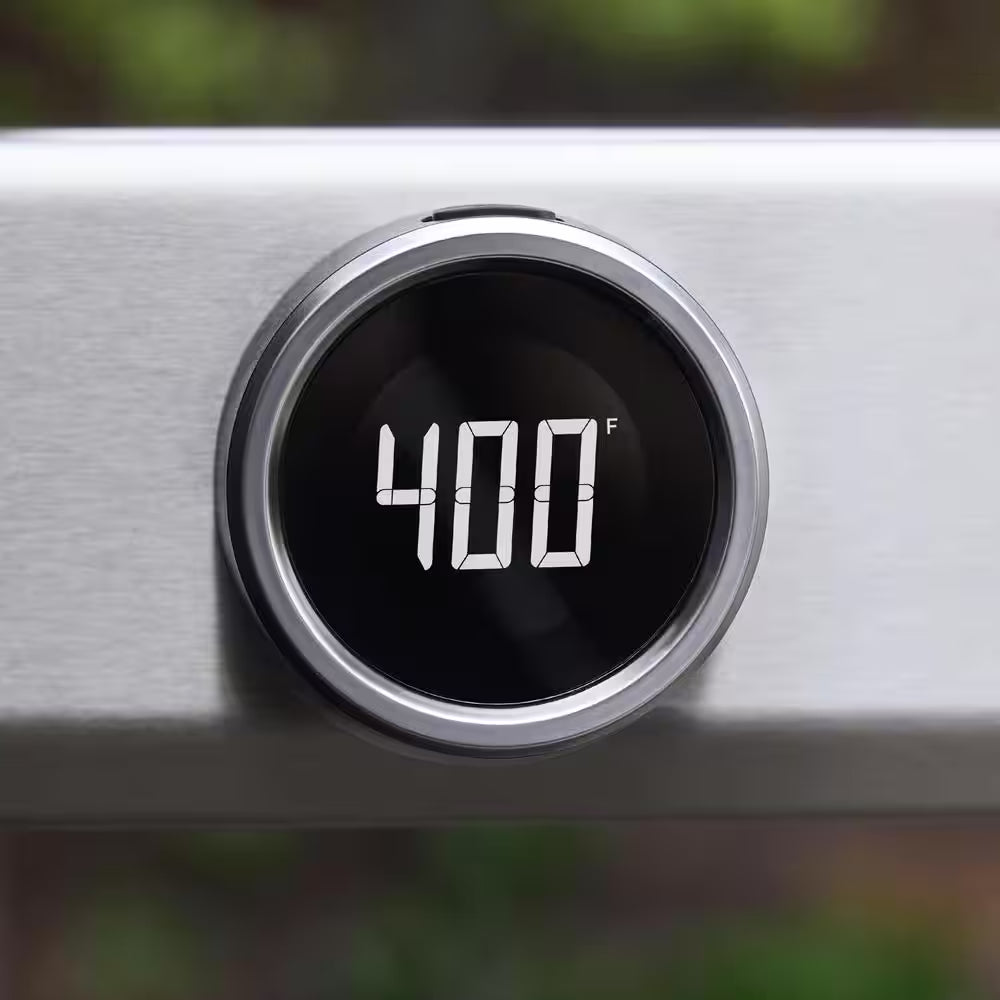 Spirit EP-425 4-Burner Liquid Propane Gas Grill in Black with Sear Zone and Weber Works Compatibility