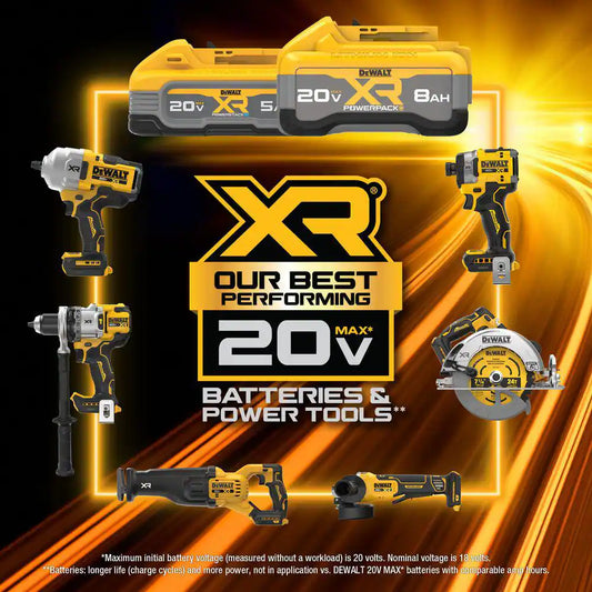 20V MAX XR Lithium-Ion Cordless 1/2 In. Impact Wrench with (2) 20V MAX POWERSTACK Compact Lithium-Ion Batteries