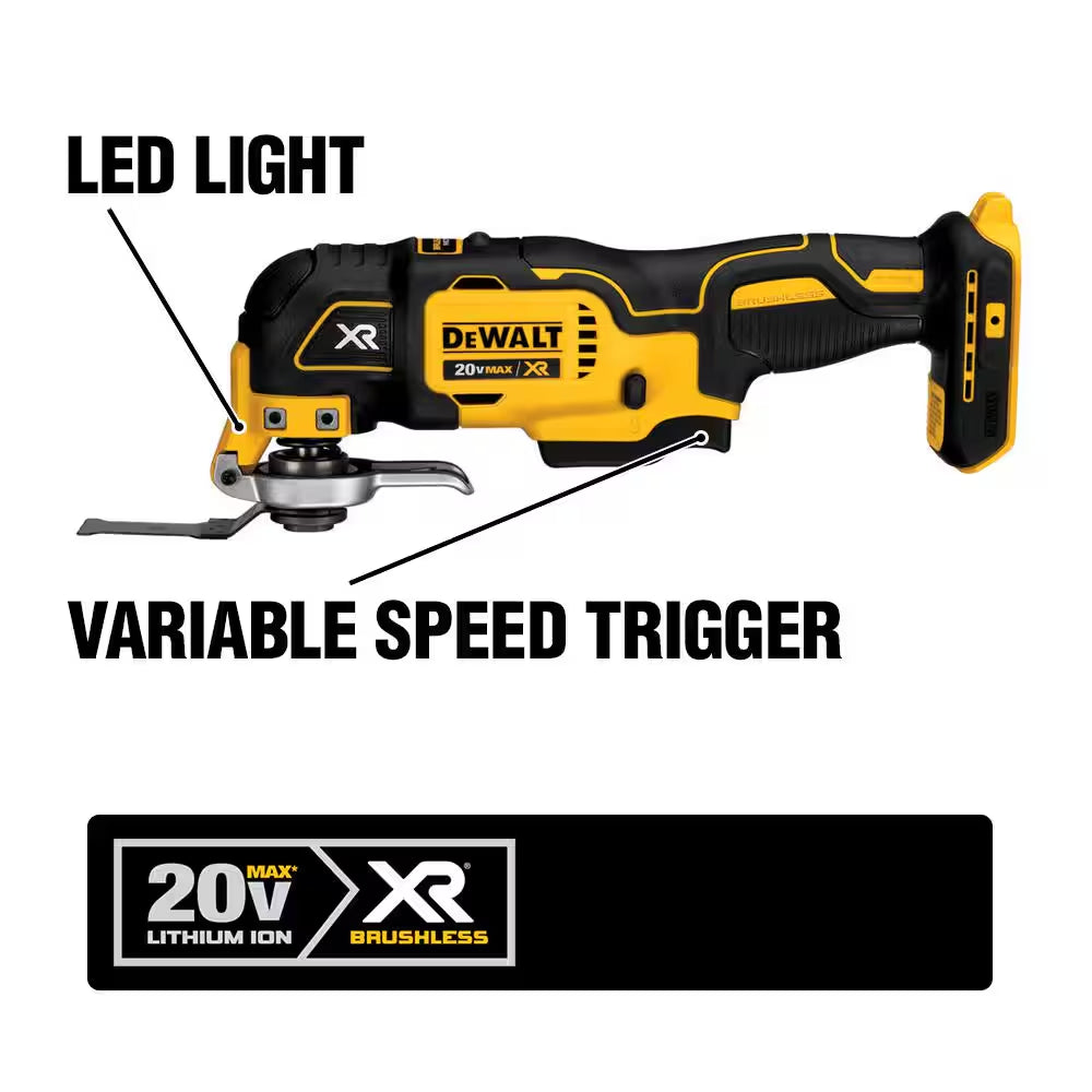 20V Max Cordless Combo Kit (10-Tool) and 5 In. Random Orbital Sander with (2) 20-Volt 2.0Ah Batteries, Charger & Bag