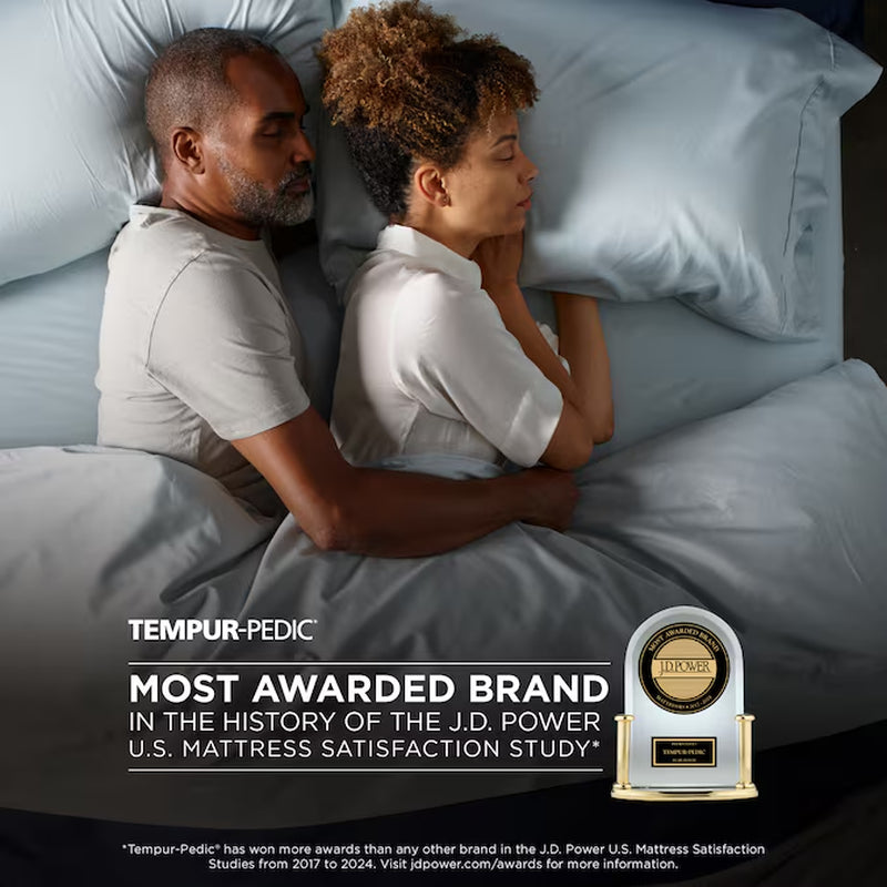 TEMPUR-PEDIC Luxebreeze 13-In Medium King Hybrid Memory Foam/Coil Blend Mattress