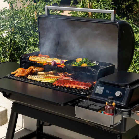 Ironwood XL Wi-Fi Pellet Grill and Smoker in Black with Cover