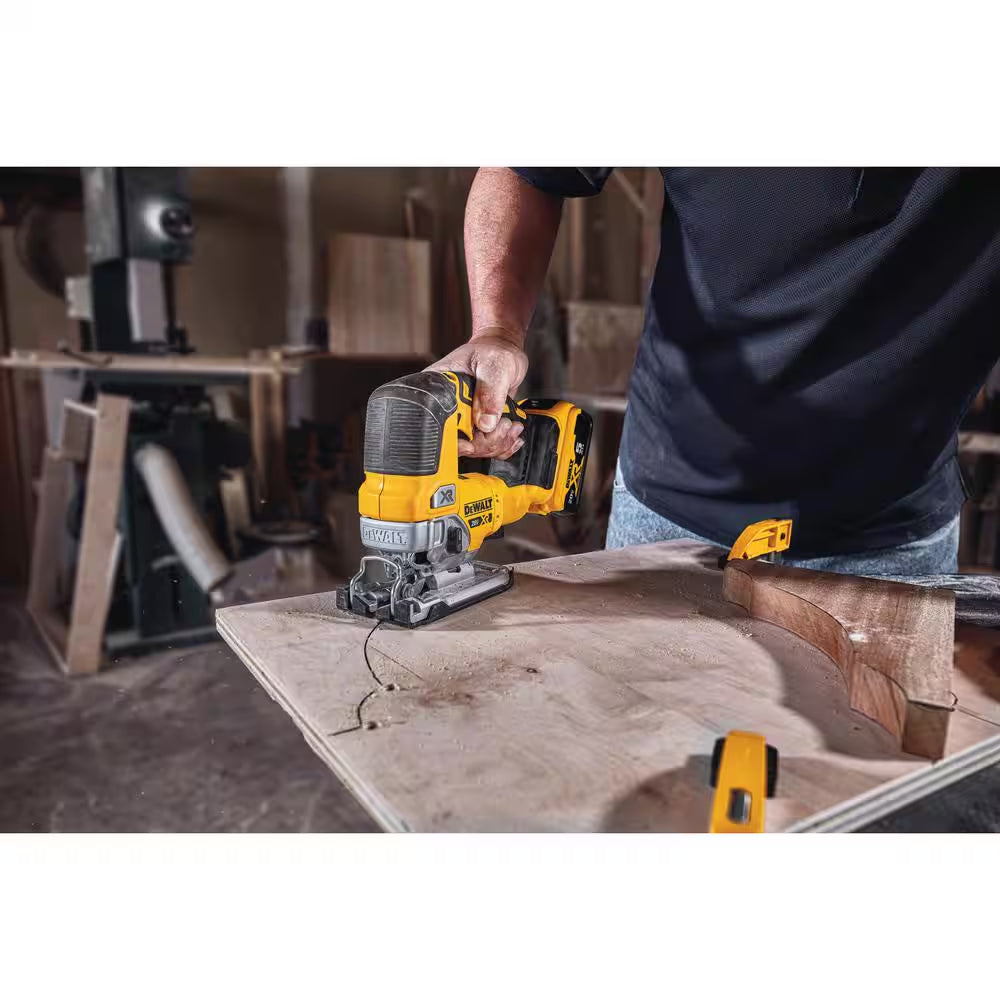 20V MAX Lithium-Ion Cordless 4-Tool Combo Kit and 20V XR Cordless Brushless Jigsaw with (2) 4 Ah Batteries and Charger