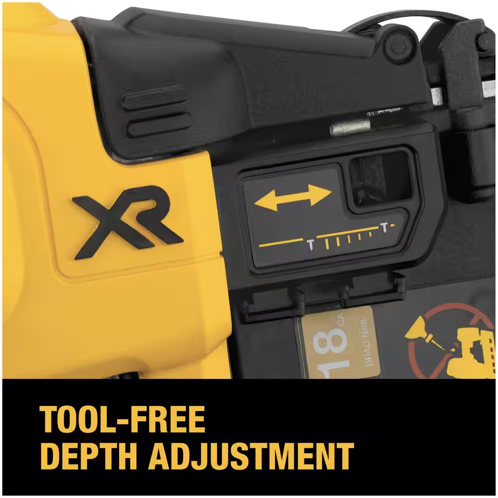 20V MAX XR Lithium-Ion Electric Cordless 18-Gauge Brad Nailer and 20V MAX XR Cordless 15-Gauge Angled Finish Nailer