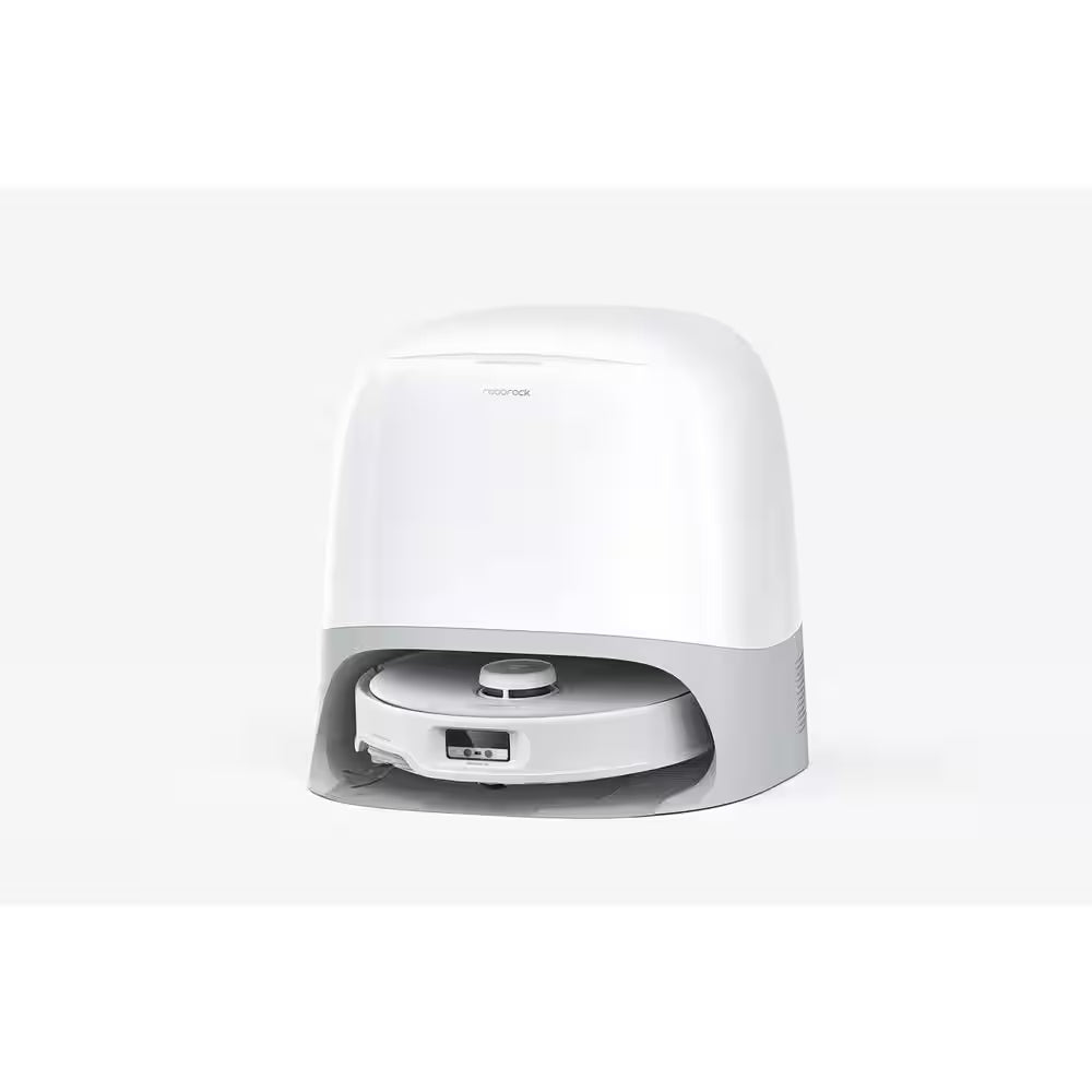 Q Revo Curv 17.7 in Robotic Vacuum and Mop with Smart Navigation, Self-Emptying, Self-Drying, Multi-Surface in White