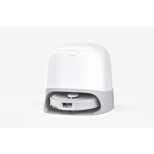 Q Revo Curv 17.7 in Robotic Vacuum and Mop with Smart Navigation, Self-Emptying, Self-Drying, Multi-Surface in White