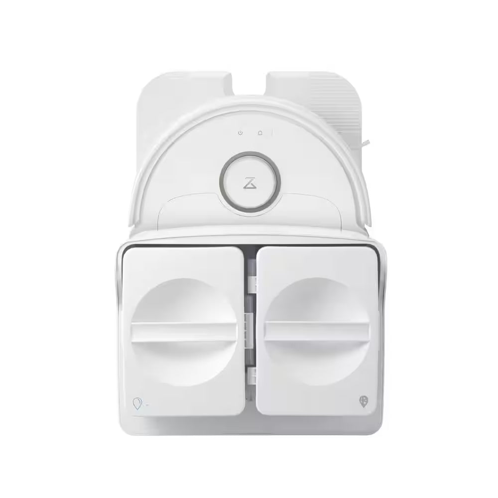 Qrevo Maxv 16.61 In. Robotic Vacuum and Mop with Smart Navigation, Self-Emptying, Self-Drying, Multisurface in White
