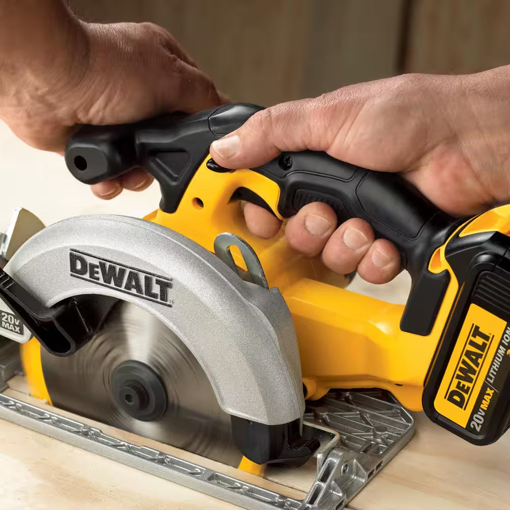 20V MAX XR Cordless Brushless 2 Tool Combo Kit, Cordless 6.5 In. Circular Saw, and (2) 20V 4.0Ah Batteries and Charger