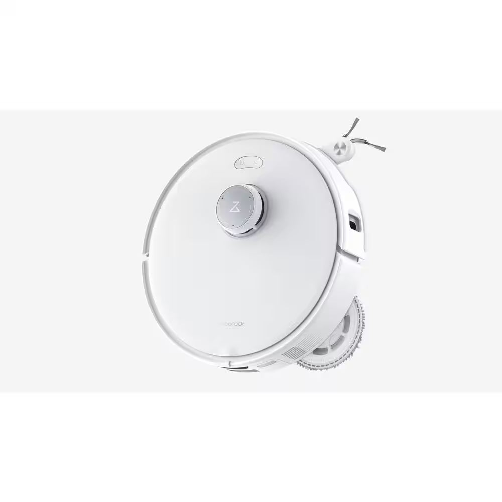 Q Revo Curv 17.7 in Robotic Vacuum and Mop with Smart Navigation, Self-Emptying, Self-Drying, Multi-Surface in White