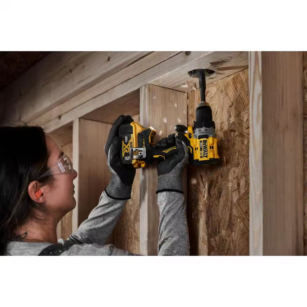 20V MAX XR Lithium-Ion Cordless Compact 1/2 In. Drill/Driver Kit with 20V MAX Cordless Reciprocating Saw