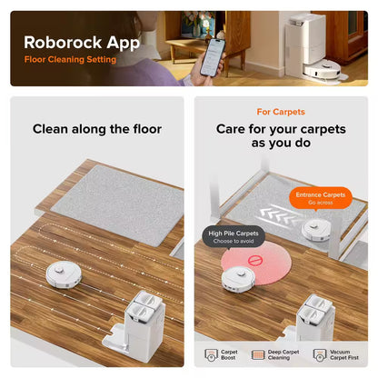 Qrevo Pro 13. 4In Robotic Vacuum, with Lidar Smart Navigation, Flexiarm Edge Mopping, Dynamic Hot Water Re-Wash in White