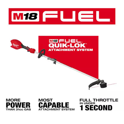 M18 FUEL 18V 16 In. Brushless Cordless Battery Powered QUIK-LOK String Trimmer W/ Pole Saw, Brush Cutter and Edger