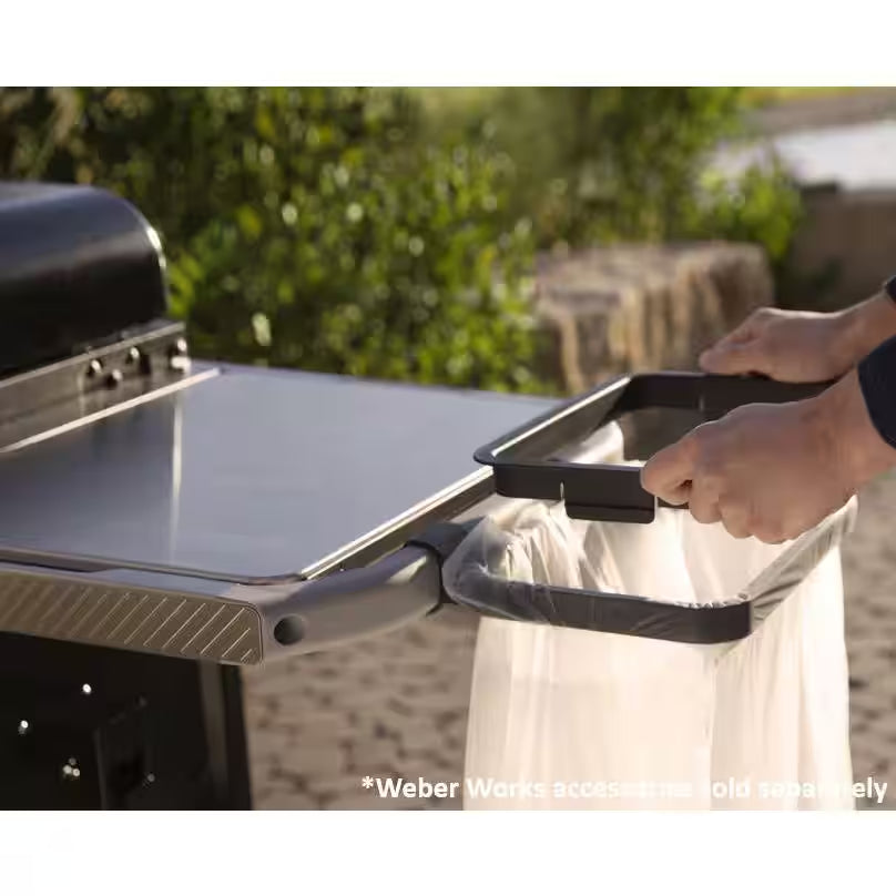 Slate Griddle 3-Burner Propane Gas 30 In. Flat Top Grill in Black with Thermometer