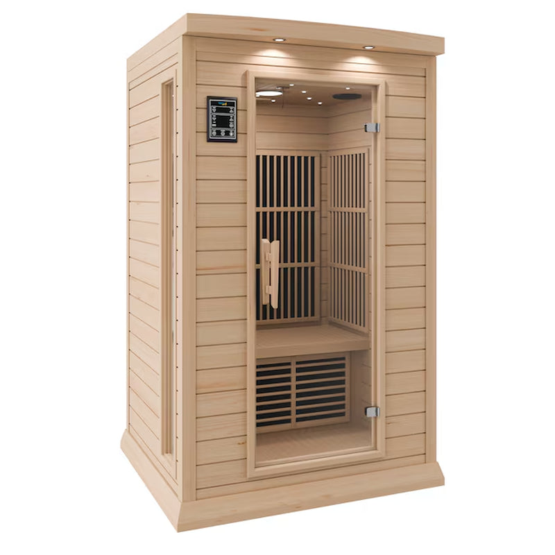 Steamspa 74.8-Inches H X 49.5-Inches W X 47-Inches D Wood Infrared Sauna