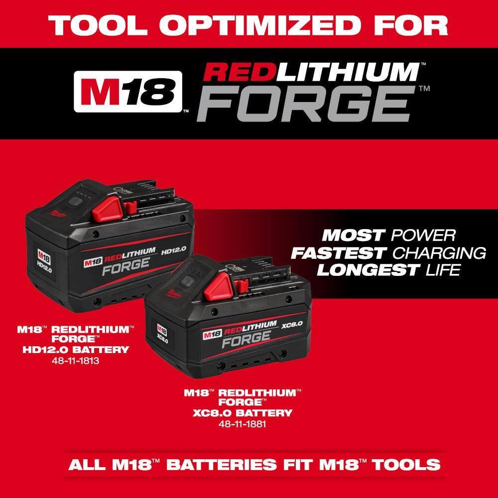 M18 FUEL 18V 10 In. Brushless Cordless QUIK-LOK Battery Powered Pole Saw W/ Blower, 8.0 Ah Forge Batteries, Charger