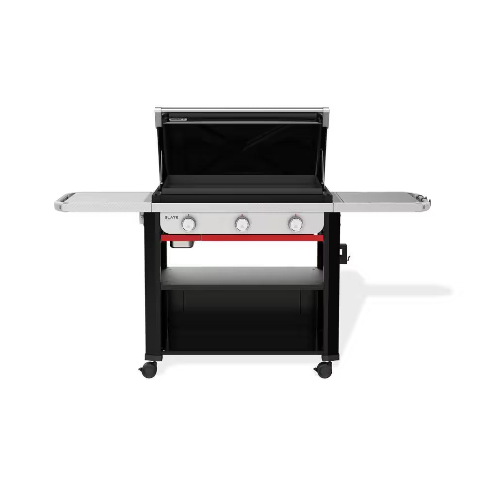Slate Griddle 3-Burner Propane Gas 30 In. Flat Top Grill in Black