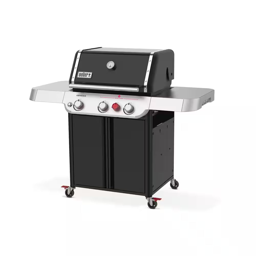 Genesis E-325 3-Burner Liquid Propane Gas Grill in Black