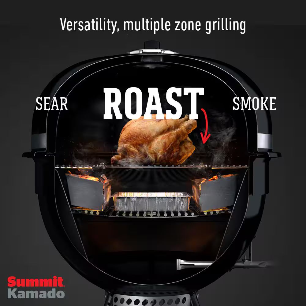 Summit Kamado S6 Charcoal Grill Center Grill in Black