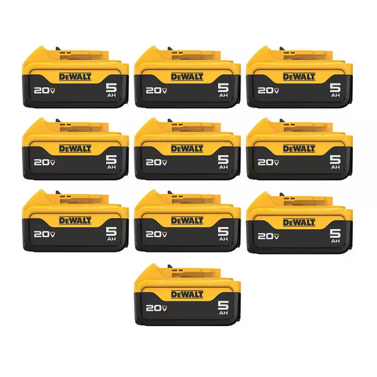 20V MAX XR Premium Lithium-Ion 5.0Ah Battery Pack (7-Pack)