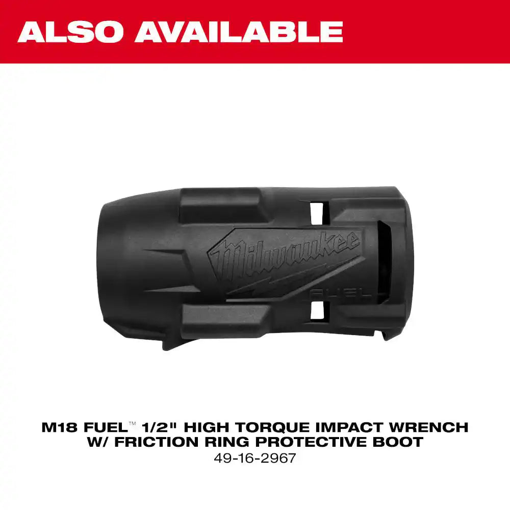 M18 FUEL 18V Lithium-Ion Brushless Cordless High-Torque 1/2 In. Impact Wrench W/Friction Ring Kit and Impact Socket Set
