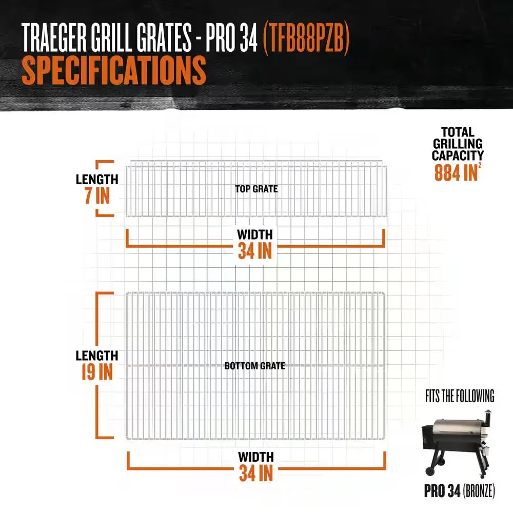Pro Series 34-Pellet Grill and Smoker in Bronze