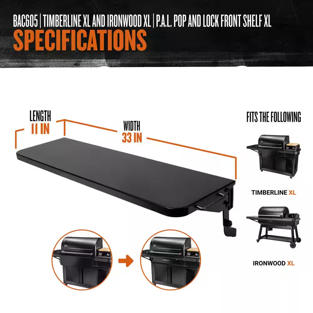 Ironwood XL Wi-Fi Pellet Grill and Smoker in Black with Cover