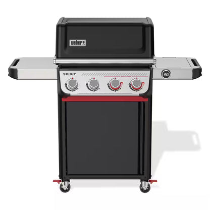 Spirit EP-425 4-Burner Liquid Propane Gas Grill in Black with Sear Zone and Weber Works Compatibility