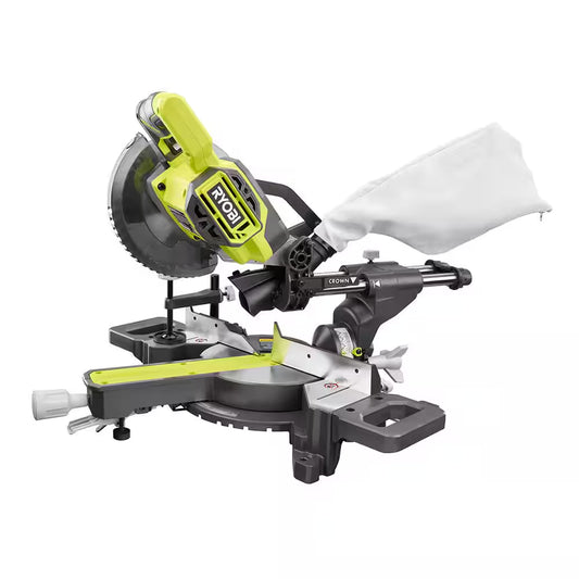 15 Amp Corded 12 In. Sliding Compound Miter Saw and ONE+ 18V 16-Gauge Cordless Airstrike Finish Nailer (Tool Only)