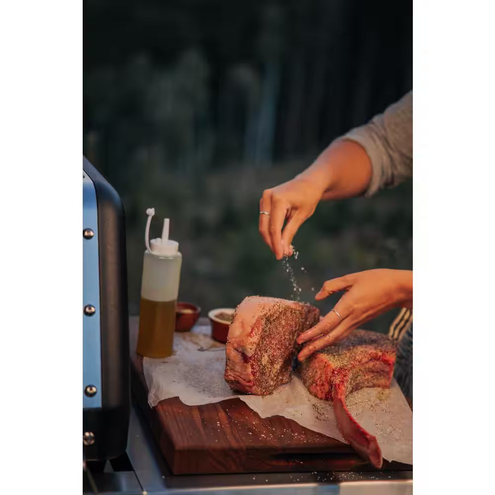 Genesis S-435 4-Burner Natural Gas Grill in Stainless Steel with Side Burner