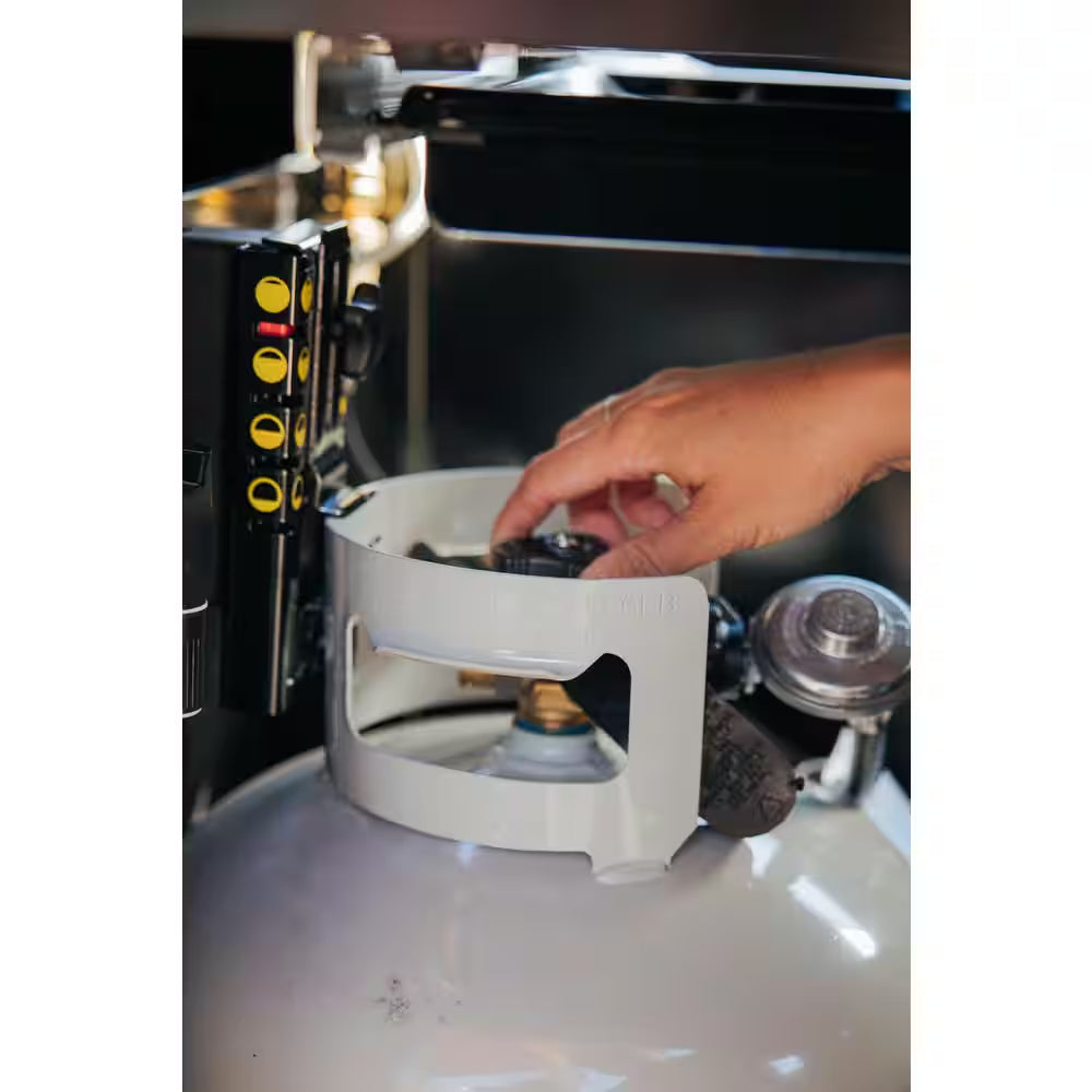 Genesis E-435 4-Burner Liquid Propane Gas Grill in Black with Side Burner