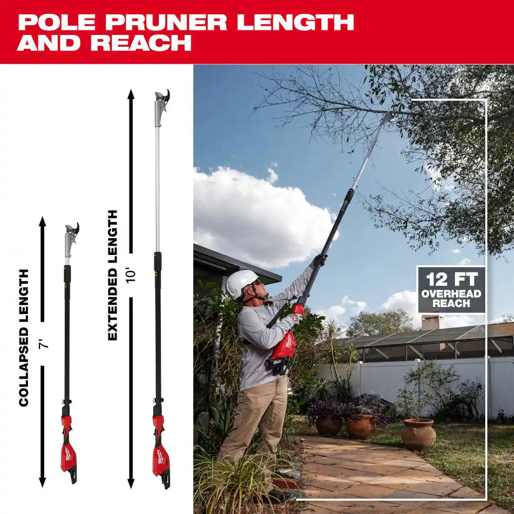 M18 FUEL 18V Brushless 8 In. HATCHET Pruning Saw W/M18 FUEL Telescoping Pruning Shears, (2) M18 FORGE 8.0 Ah Battery