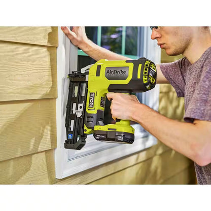 15 Amp Corded 12 In. Sliding Compound Miter Saw and ONE+ 18V 16-Gauge Cordless Airstrike Finish Nailer (Tool Only)