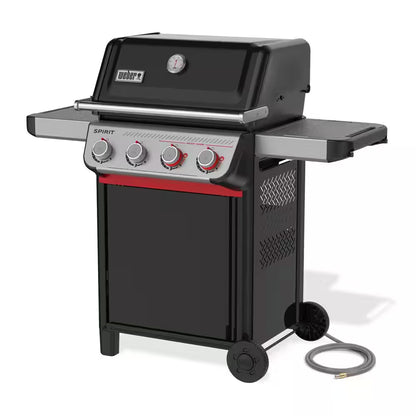 Spirit SB-E-425 4-Burner Natural Gas Grill in Black with Sear Zone and Weber Works Compatibility