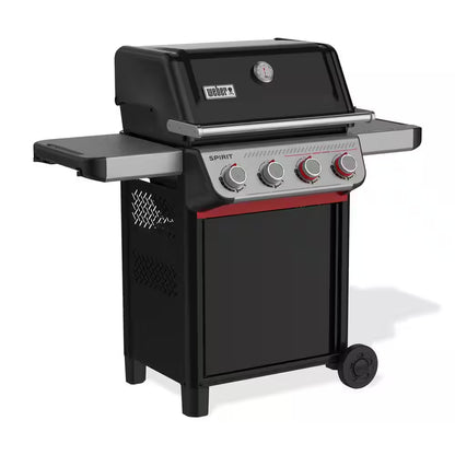 Spirit SB-E-425 4-Burner Liquid Propane Gas Grill in Black with Sear Zone and Weber Works Compatibility