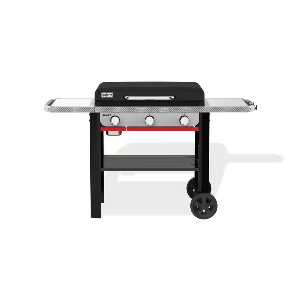Slate Griddle 3-Burner Propane Gas 28 In. Rust-Resistant Flat Top Grill in Black