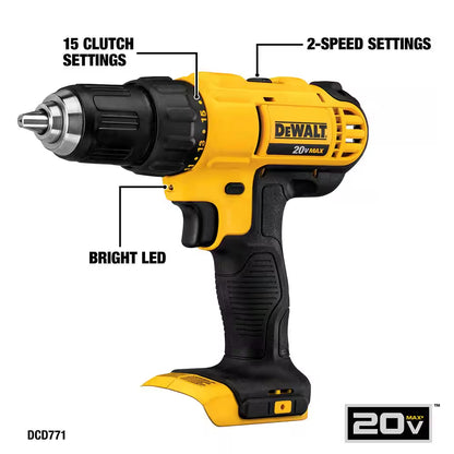 20V MAX Cordless 6 Tool Combo Kit, 20V MAX XR 5 In. Random Orbital Sander, and (1) 20V 4.0Ah and (1) 20V 2.0Ah Batteries