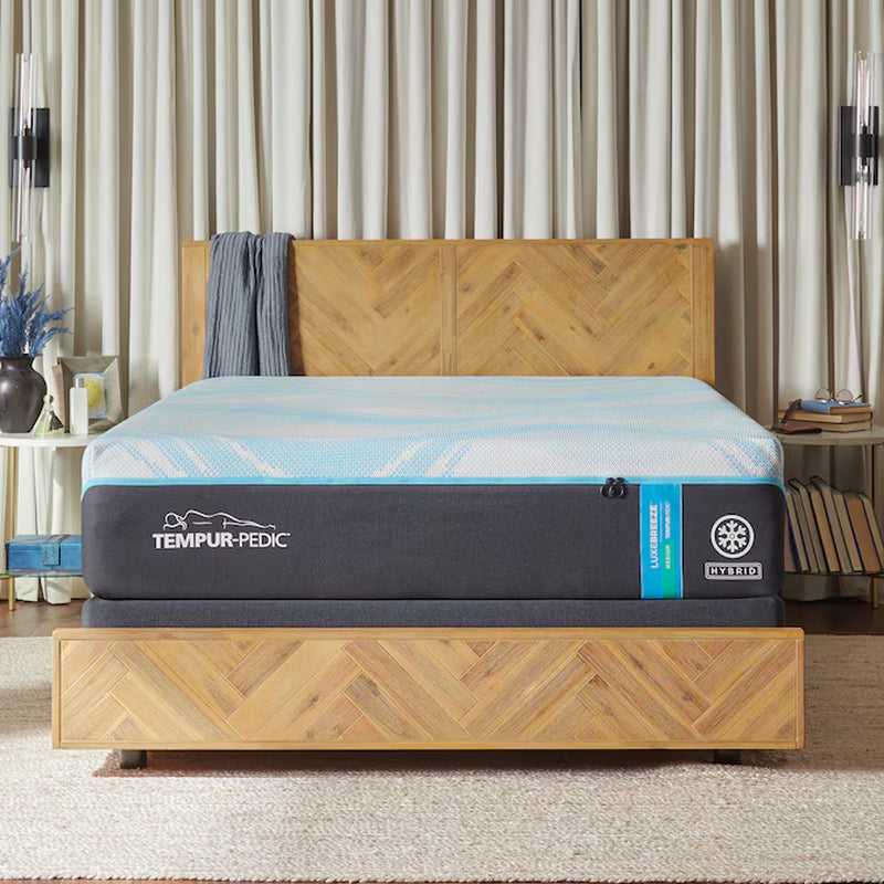 TEMPUR-PEDIC Luxebreeze 13-In Medium King Hybrid Memory Foam/Coil Blend Mattress