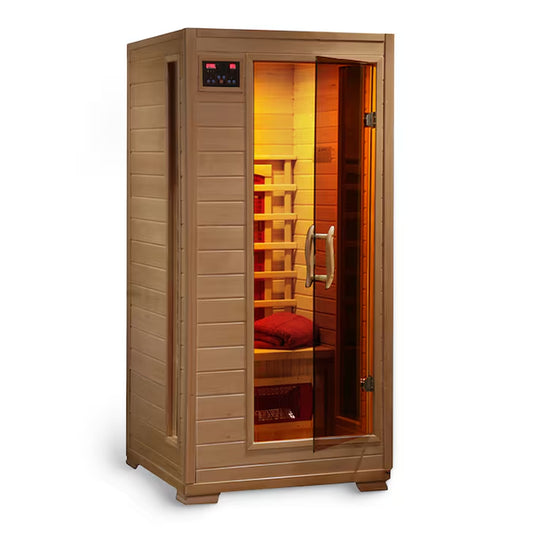HEAT WAVE 75-In H X 35.25-In W X 35.75-In D Hemlock Wood Infrared Sauna