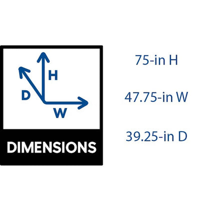 HEAT WAVE 75-In H X 47.75-In W X 39.25-In D Hemlock Fir Wood Infrared Sauna