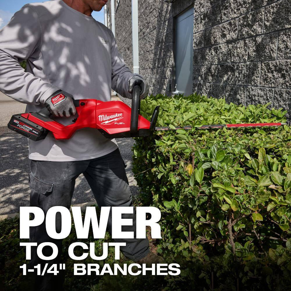 M18 FUEL 18V 10 In. Brushless Cordless Battery Powered QUIK-LOK Pole Saw W/ M18 FUEL 24 In. Hedge Trimmer