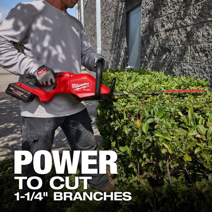 M18 FUEL 18V 10 In. Brushless Cordless Battery Powered QUIK-LOK Pole Saw W/ M18 FUEL 24 In. Hedge Trimmer