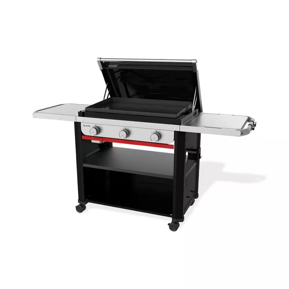 Slate Griddle 3-Burner Propane Gas 30 In. Flat Top Grill in Black