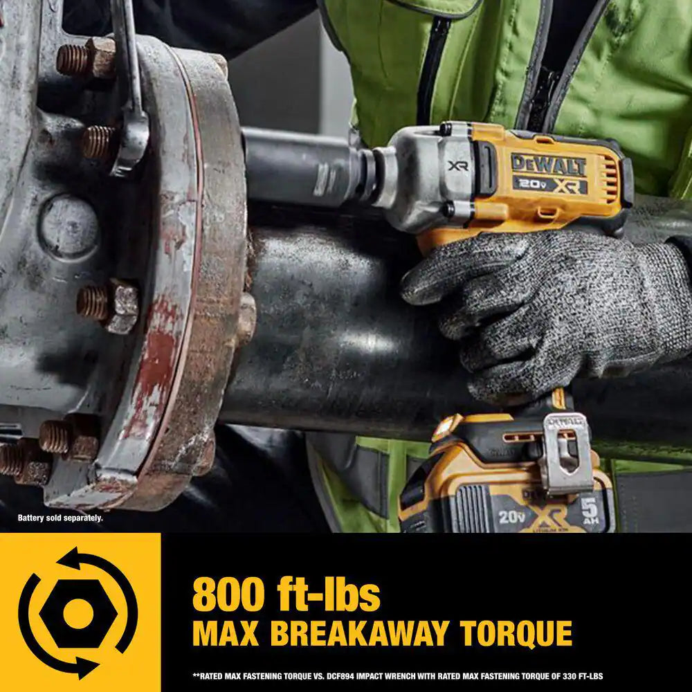 20V MAX XR Lithium-Ion Cordless 1/2 In. Impact Wrench with (2) 20V MAX POWERSTACK Compact Lithium-Ion Batteries
