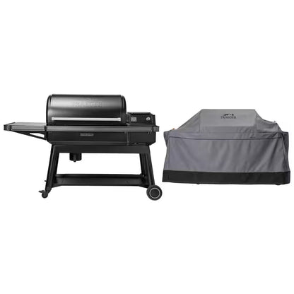 Ironwood XL Wi-Fi Pellet Grill and Smoker in Black with Cover